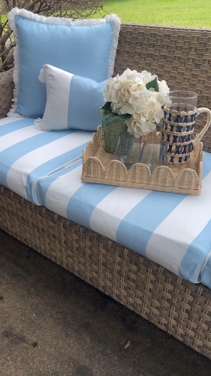 Are you ready for patio season?! ☀️ I can’t believe these blue and white striped cushion covers are from Amazon!! Snag a pair to refresh your patio and create a classic coastal vibe! 🌊 

Why I’m loving them:
Water repellant
Invisible zipper
Adjustable straps
Contrasting piping 
Indoor/Outdoor use

Looking for a discount?
Use code 10LINDSEYFAV on Amazon to save 10% on your order! 
Use code 15LINDSEY on Hofdeco to save 15% on your order! 

Say SHOP for info✨

Classic coastal, coastal style, classic coastal home, coastal home, coastal living, patio, patio decor, outdoor decor, patio refresh, home refresh, blue and white, blue and white decor, outdoor cushions, outdoor pillows, Amazon, Amazon home 

#coastal #amazon #seasonal #patio

Comment SHOP below to receive a DM with the link to shop this post on my LTK ⬇ https://liketk.it/59FSf #ltkseasonal #ltkhome