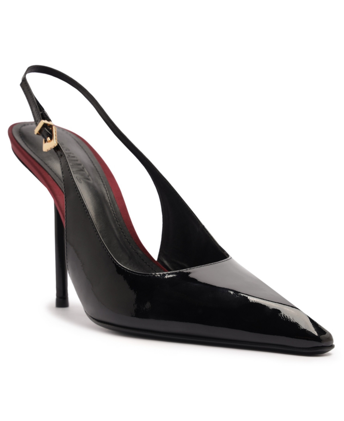 Schutz Women's Leona Pointy Toe Slingback Pumps - Black | Macy's