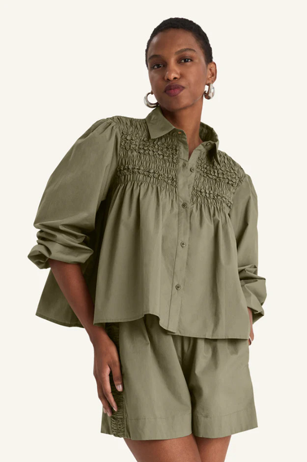 Lenox Top in Aloe | Merlette NYC