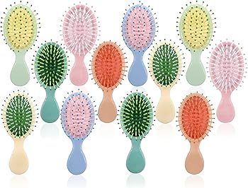 12 Pieces Mini Wet Hair Brush, Travel Detangling Brush, for Most Hair Types, with Ease Knots With... | Amazon (US)