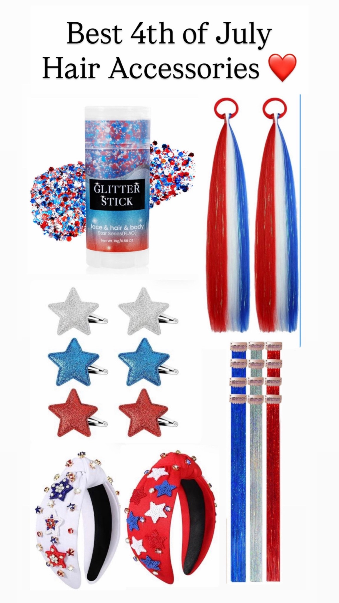 Best Fourth of July hair accessories

#LTKKids