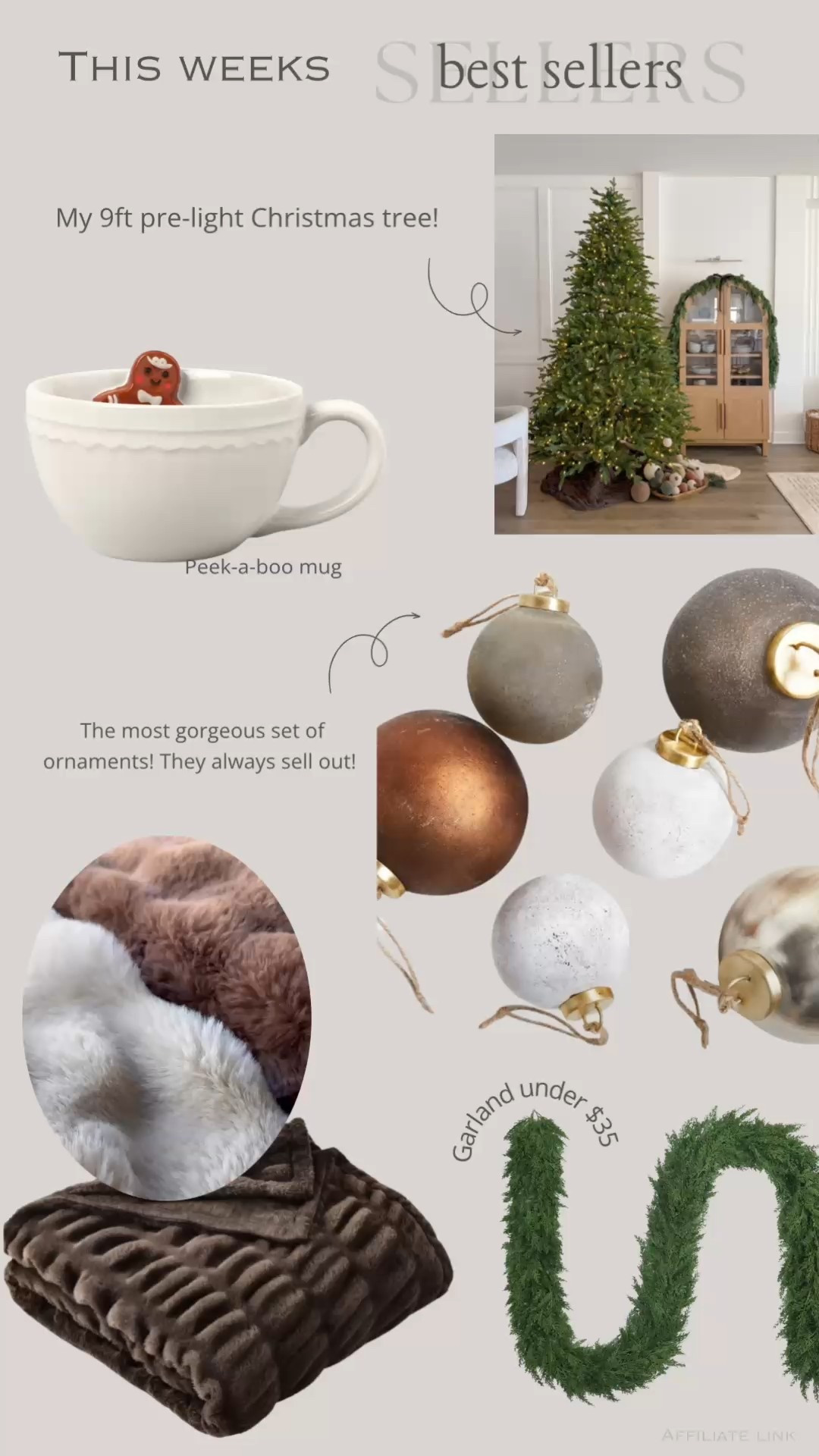 This Weeks Best Sellers! ✨


Christmas mug, gingerbread cup, Christmas tree, textured ornaments, tree ornaments, faux fur blanket, throw blanket, Cedar garland, holiday decor, Christmas decor, home decor, cozy home 

#LTKHoliday #LTKSeasonal #LTKHome