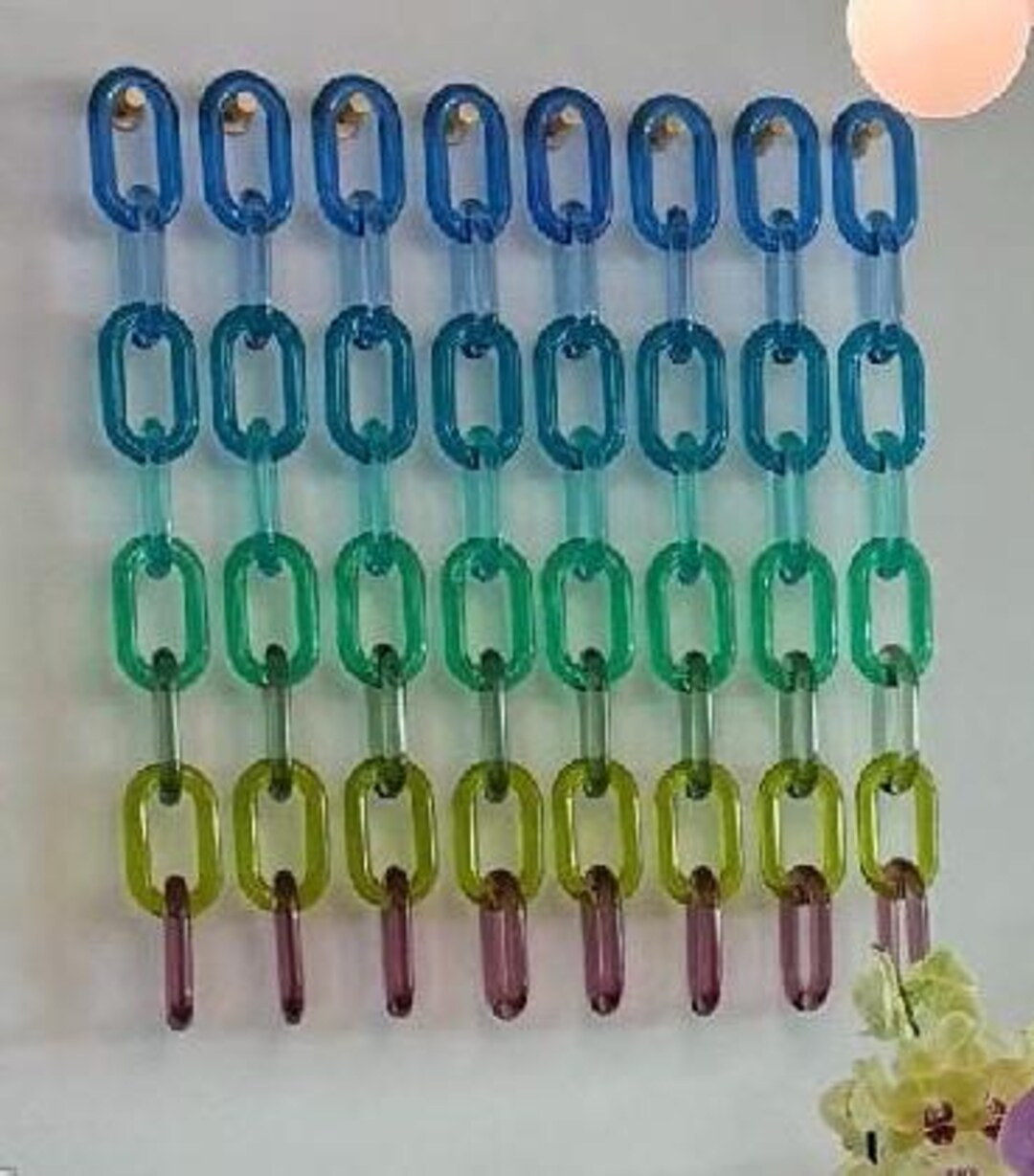 Blue Large Resin Link / Chain Link Decor / Jumbo Links | Etsy (US)