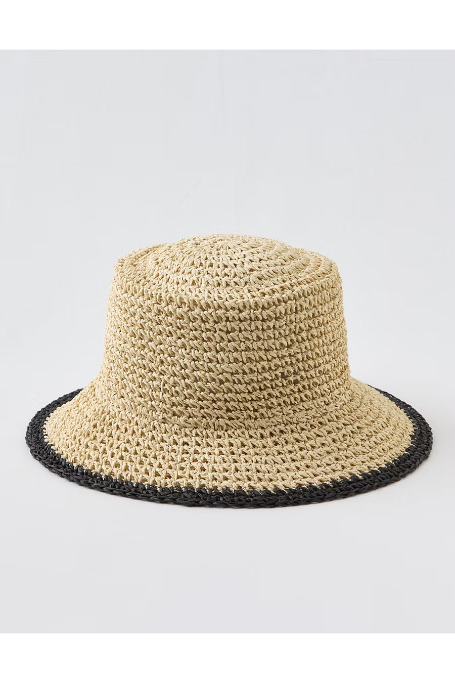 Aerie Straw Bucket Hat Women's Natural White One Size | American Eagle Outfitters (US & CA)