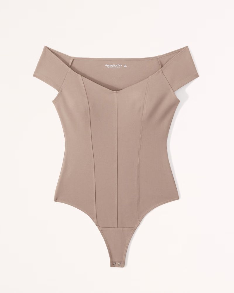 Ponte Off-The-Shoulder Bodysuit | Abercrombie & Fitch (US)