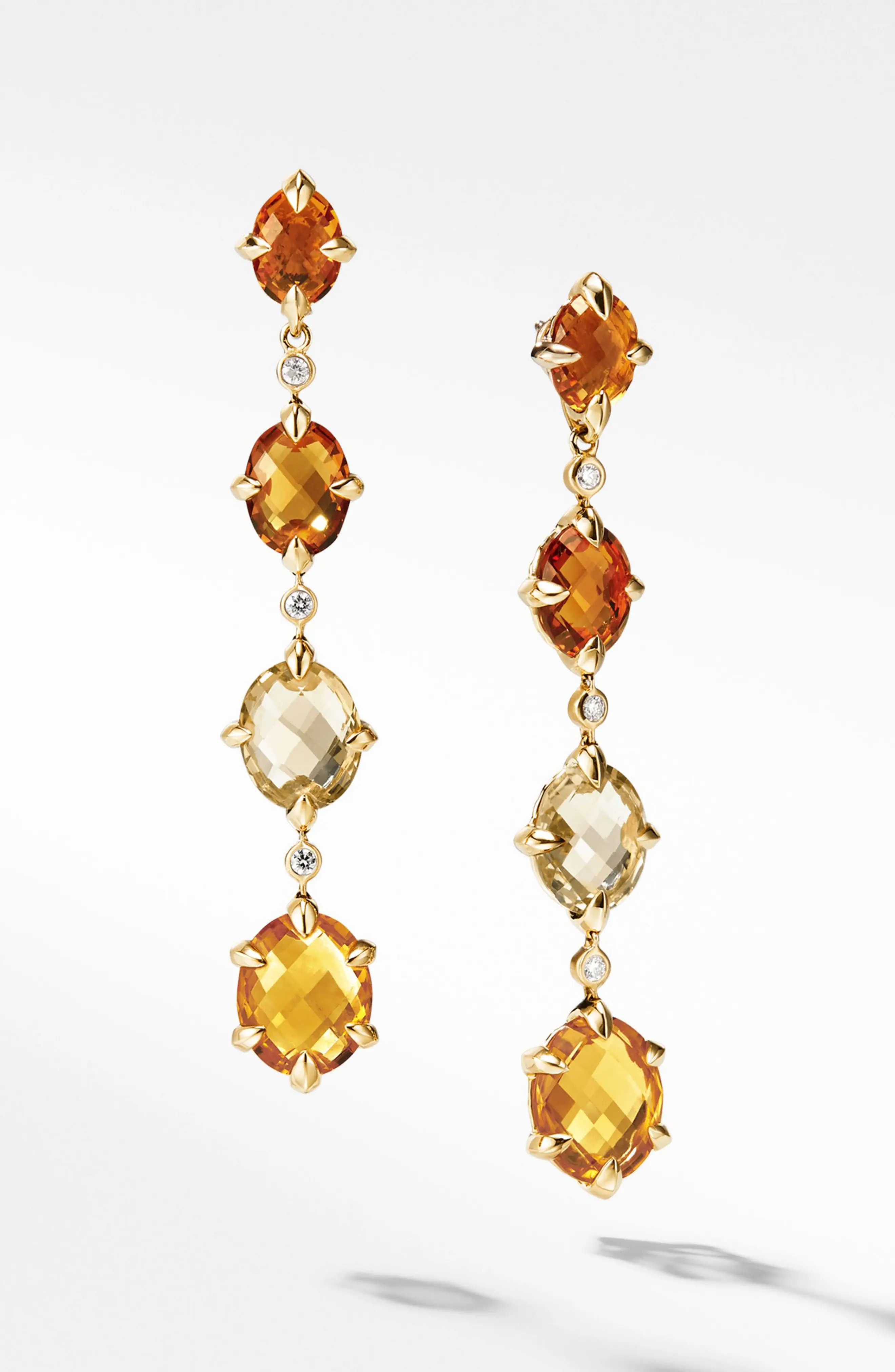 Women's David Yurman Chatelaine 18K Gold Drop Earrings With Diamonds | Nordstrom