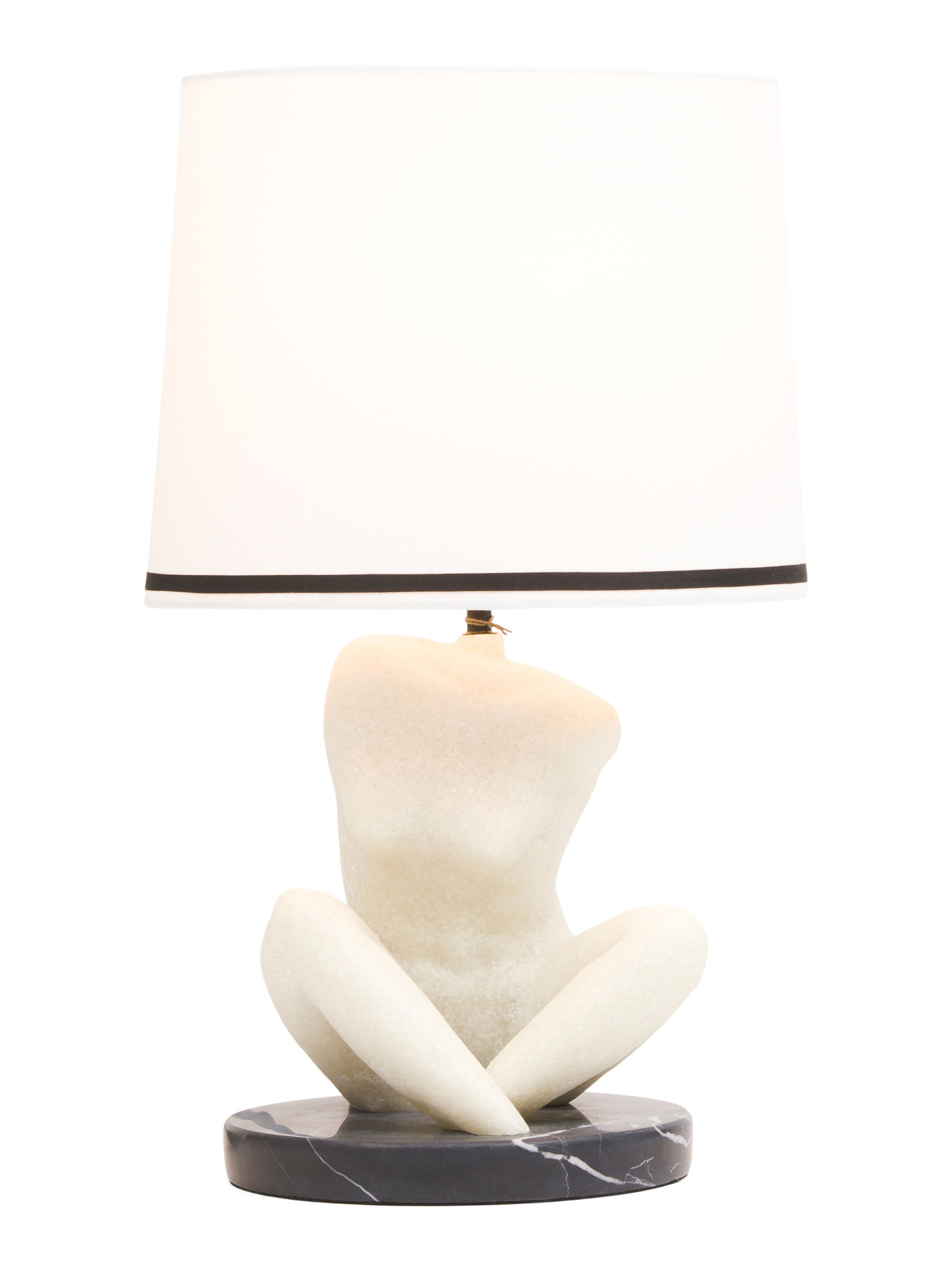 21.5in Relaxed Woman Marble Base Table Lamp | TJ Maxx