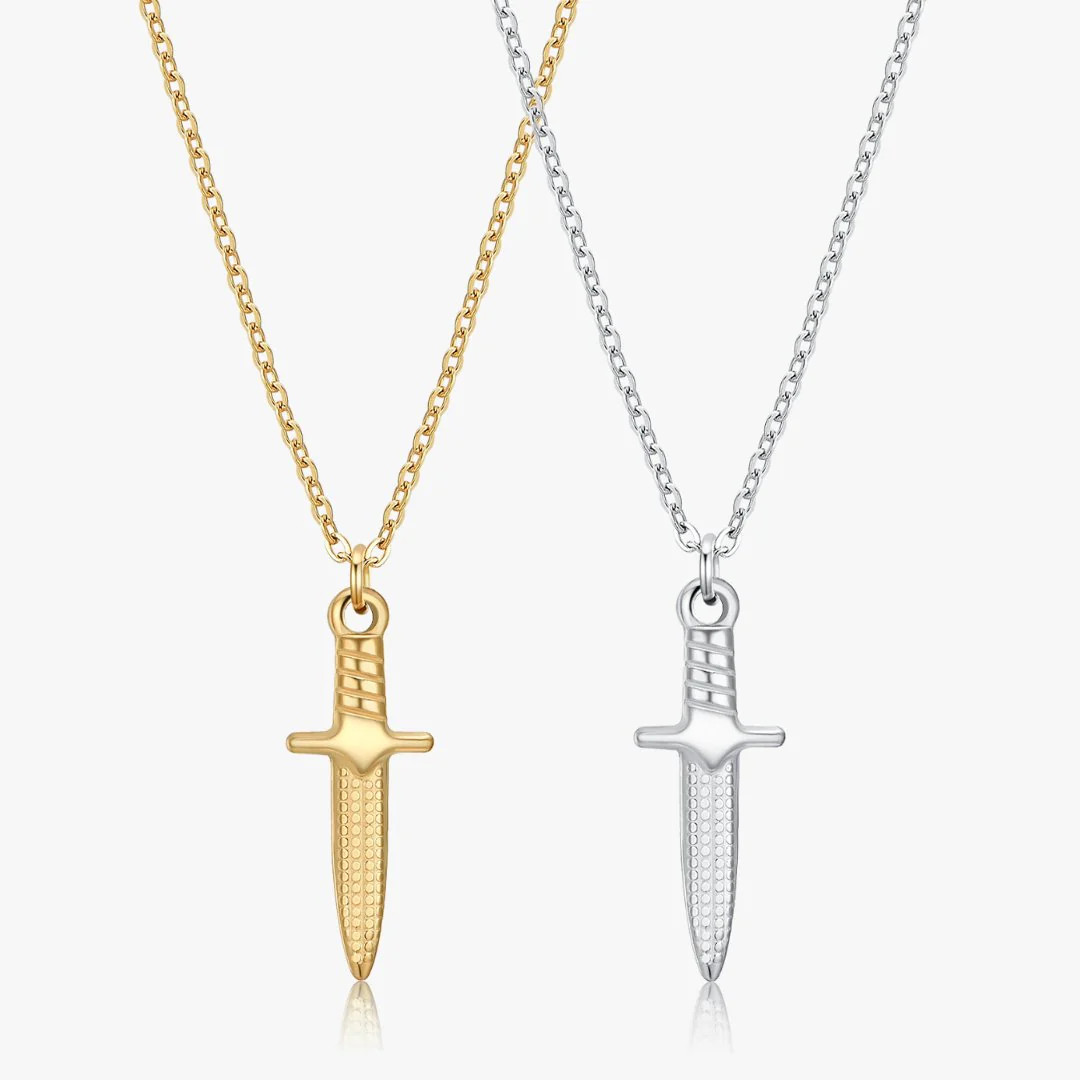 Dagger Pendant Necklace (Unisex) | Flaire & Co.