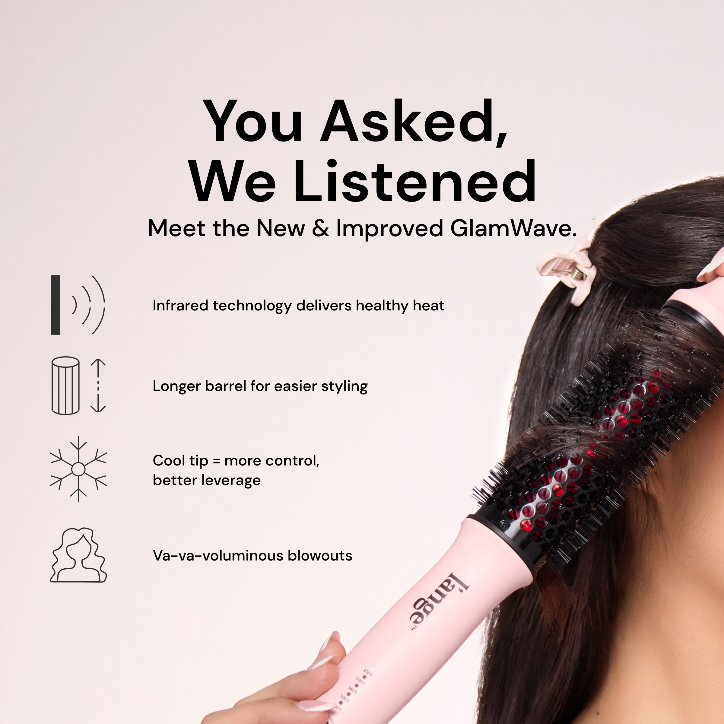 GlamWave Thermal Ionic Brush | L'ange Hair