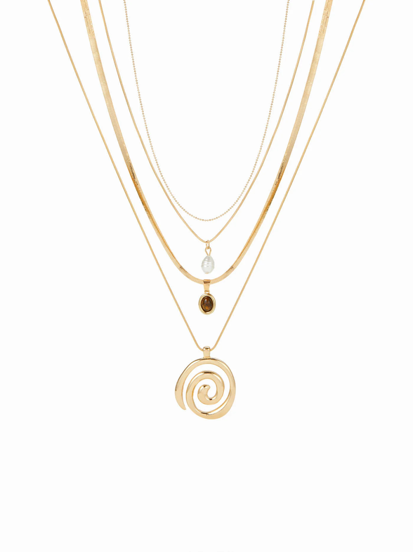 SWIRL PENDANT NECKLACE $8.90Flash Shipping | Cider