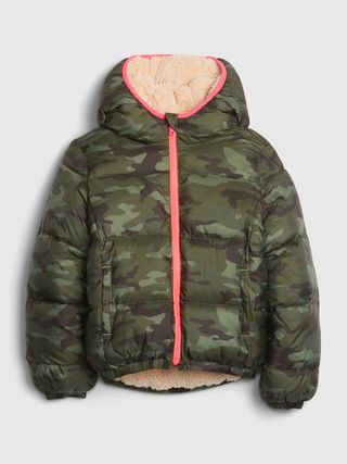 Kids ColdControl Max Reversible Puffer Jacket | Gap (US)