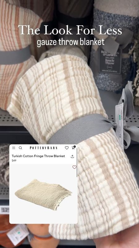 The look for less | pottery barn inspired | dupe | Walmart home decor | Walmart finds | home decor | throw blanket | gauze throw | bedroom decor | living room decor 

#LTKsalealert #LTKfindsunder50 #LTKhome