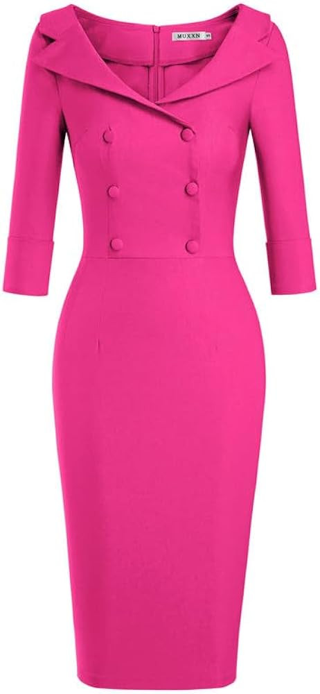 MUXXN Women's Classic Vintage Sweetheart Neckline Cocktail Prom Tea Dress | Amazon (US)