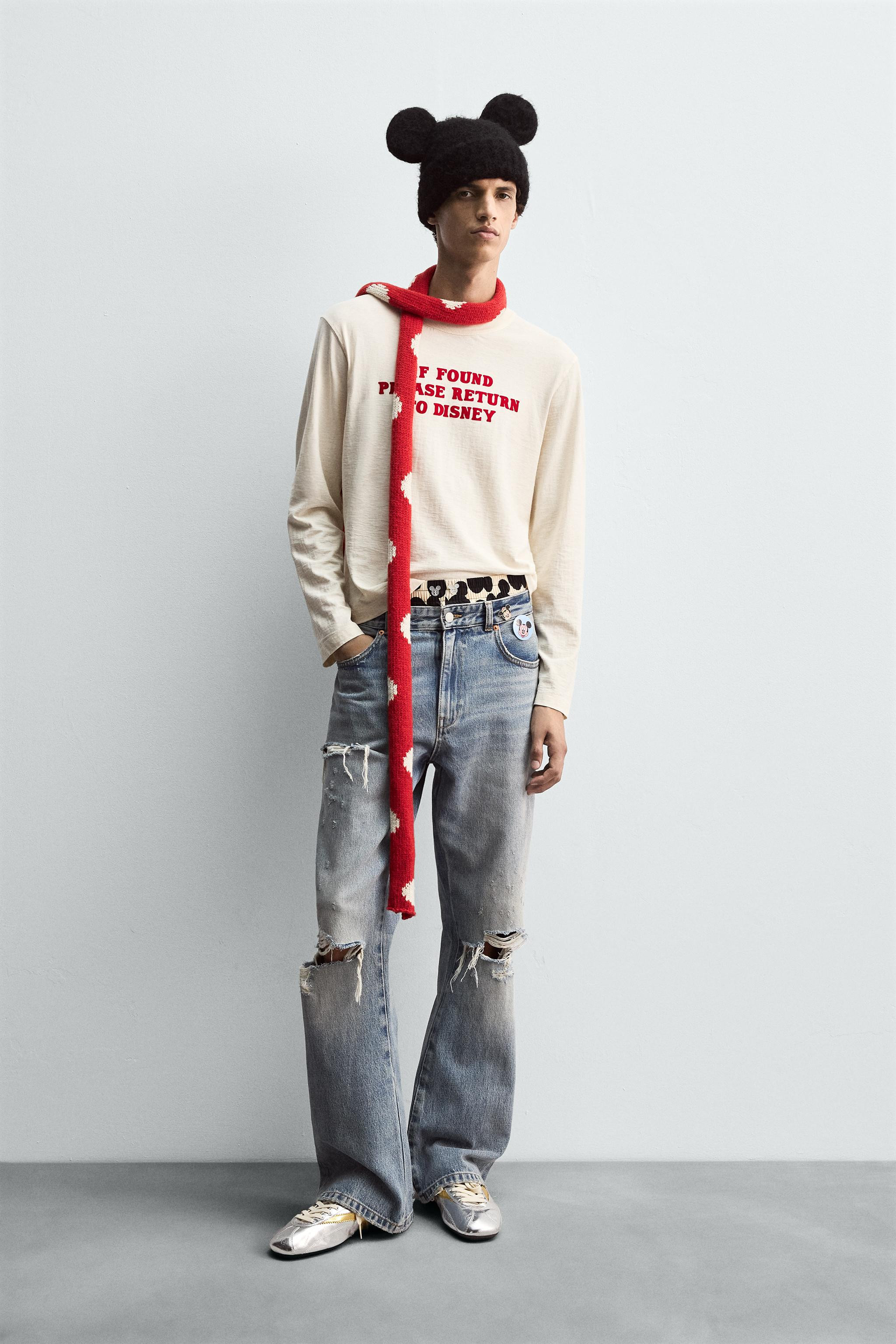 HARRY LAMBERT FOR ZARA X DISNEY TEXT T-SHIRT | Zara US