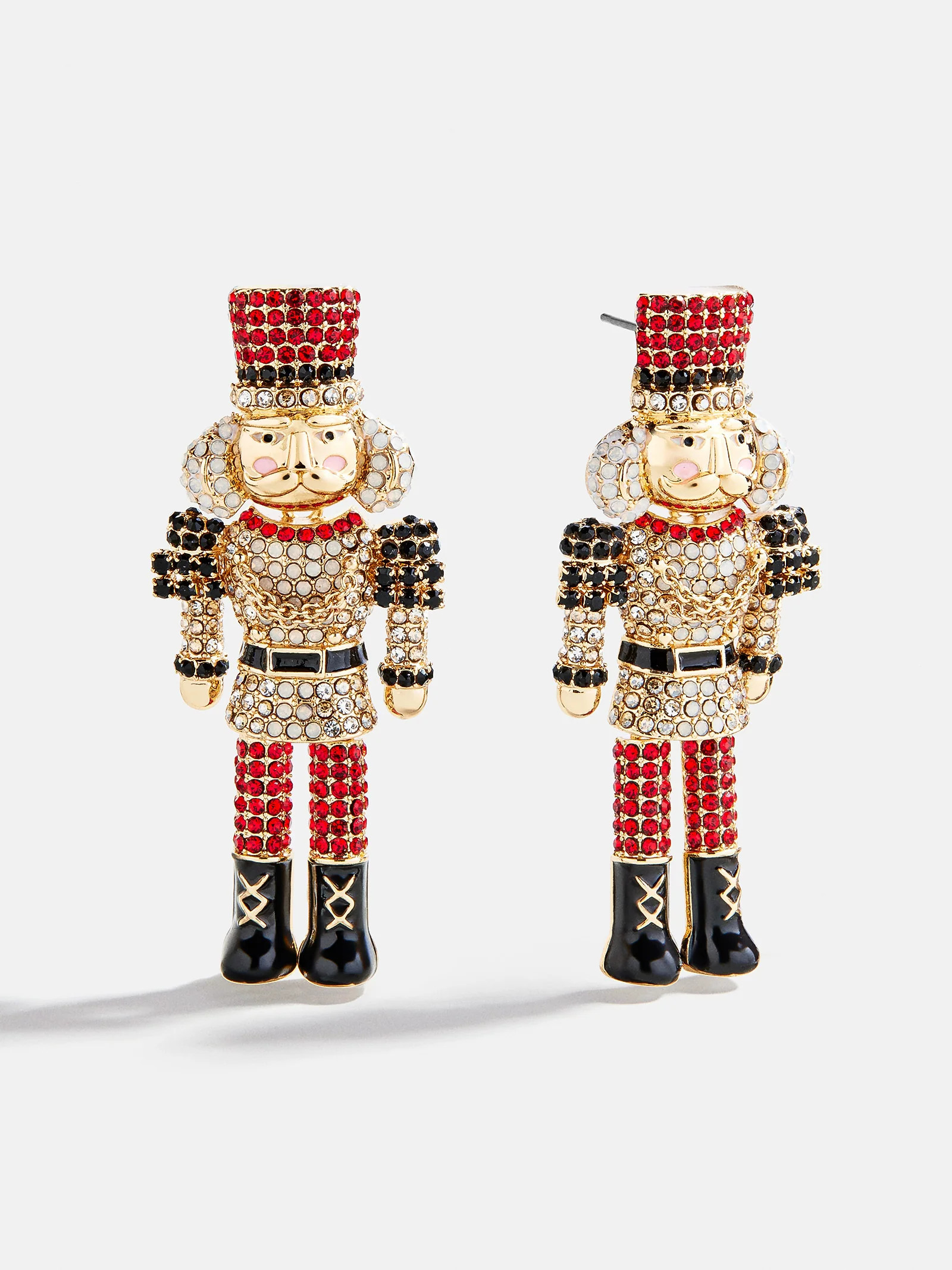 March of the Bling Statement Earrings - Red/Black | BaubleBar