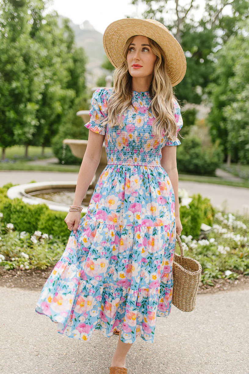 Delia Dress in Blue | Ivy City Co