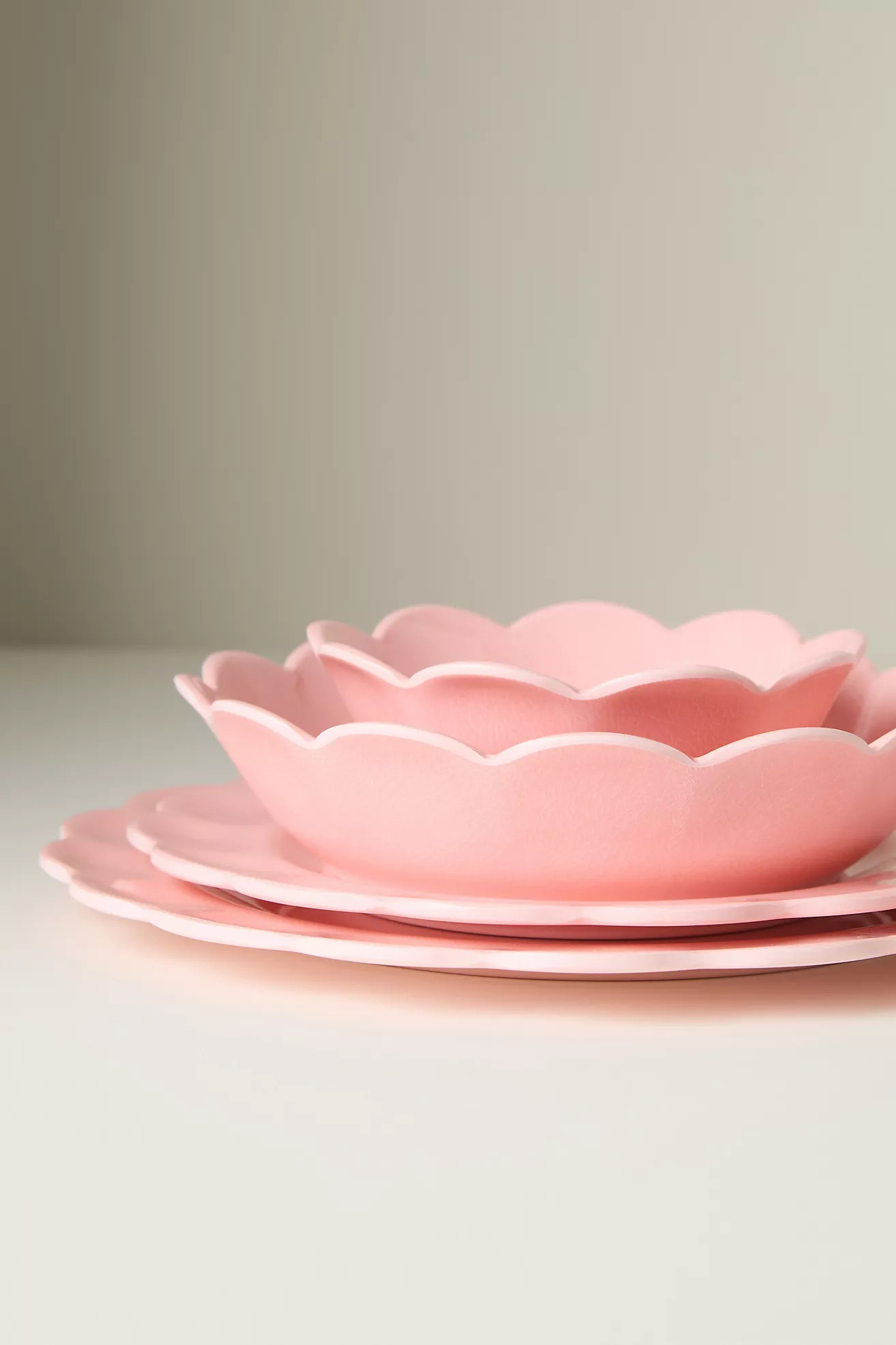 Annette Melamine Dinner Plates, Set of 4 | Anthropologie (US)