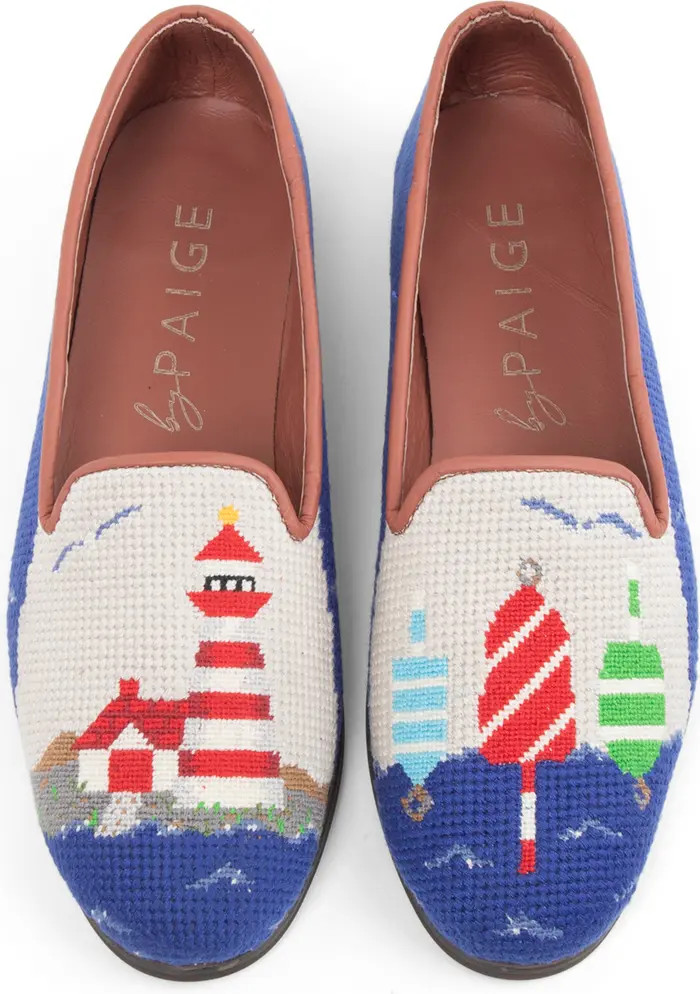 ByPaige Lighthouse Needlepoint Flat (Women) | Nordstrom | Nordstrom