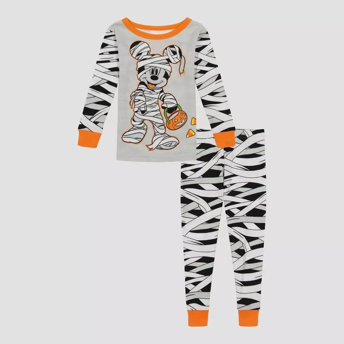 Mickey Mouse Trick Or Treat Mummy Costume Toddler Pajama Set, Size 4T - Walmart.com | Walmart (US)