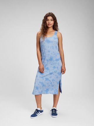 Scoopneck Sleeveless Midi Dress | Gap Factory