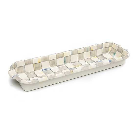 MacKenzie-Childs | Sterling Check Enamel Baguette Dish | MacKenzie-Childs