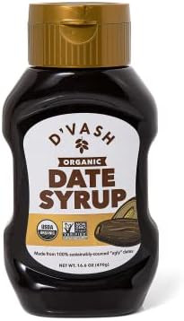 Organic Date Syrup 1 ingredient 100% Dates | D'Vash Organics | 16.6 oz Squeeze Bottle |Non-GMO, V... | Amazon (US)