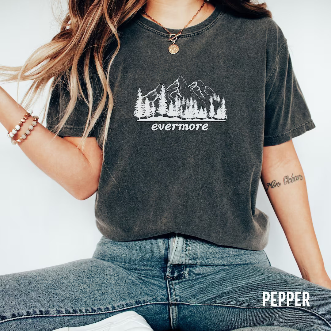 Evermore Shirt Evermore Comfort Colors T shirt Evermore Merch Sister Daughter Mom Gift Idea Teen ... | Etsy (US)