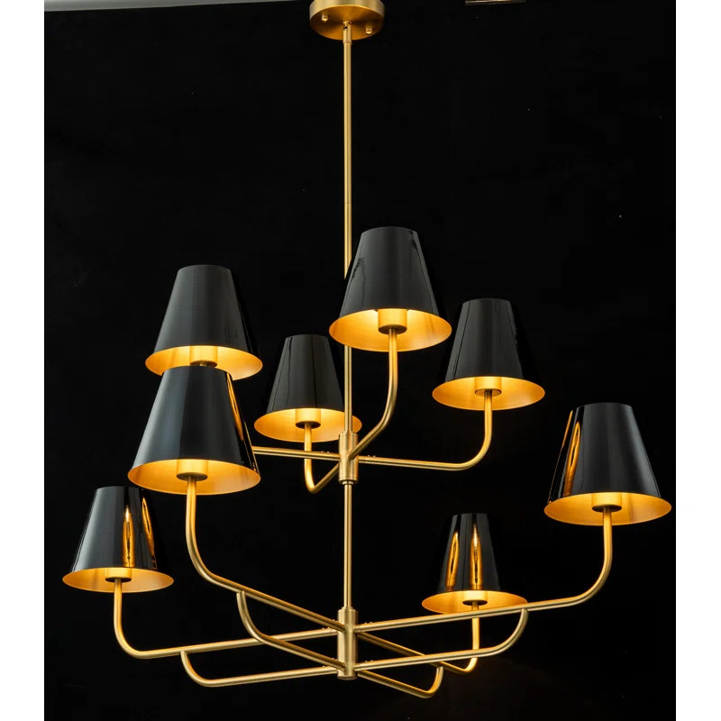 Aziz 8 - Light Dimmable Tiered Chandelier | Wayfair North America