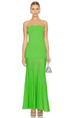 Line & Dot Arlo Tube Dress in Electric Green from Revolve.com | Revolve Clothing (Global)