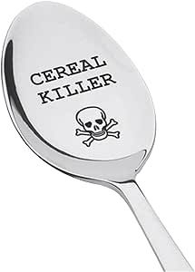 Boston Creative Company Cereal Killer Spoon | Funny Spoon Gift for Friends | Cereal Spoon | Engra... | Amazon (US)