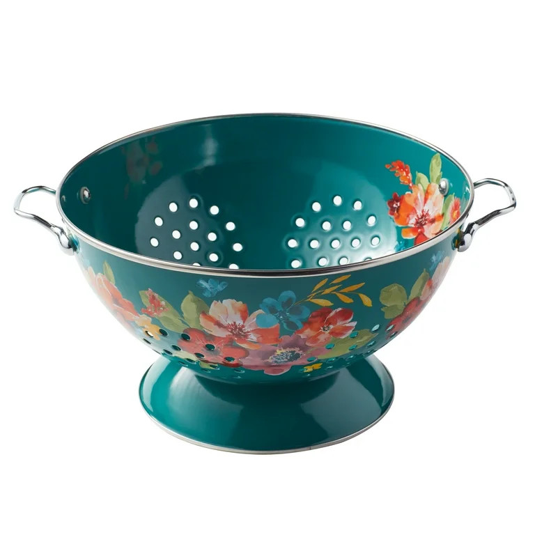 The Pioneer Woman Wildflower Whimsy Enamel on Steel 5-Quart Colander | Walmart (US)