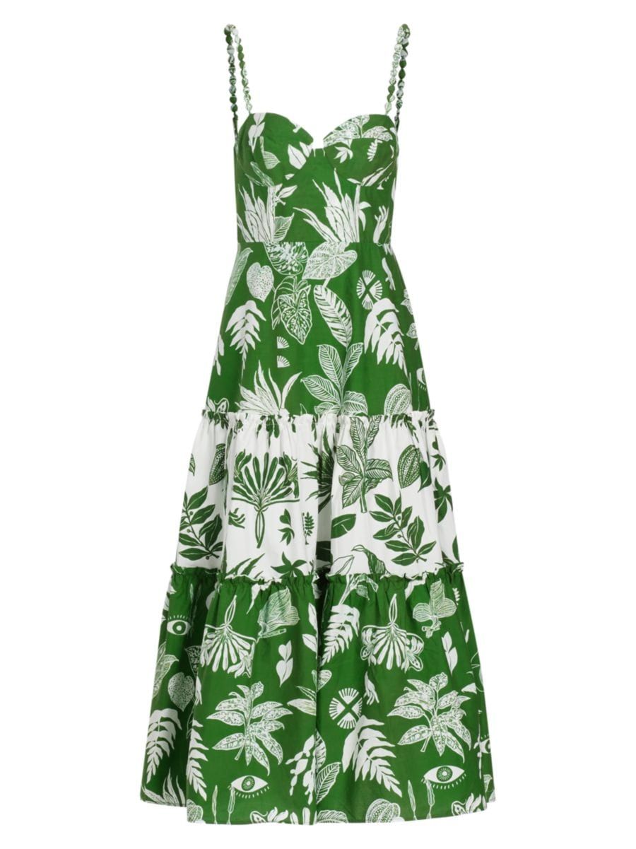 Forest Soul Mix Midi-Dress | Saks Fifth Avenue