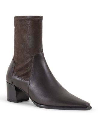 Women's Giselle Pointed Toe Block Heel Ankle Boots | Bloomingdale's (US)