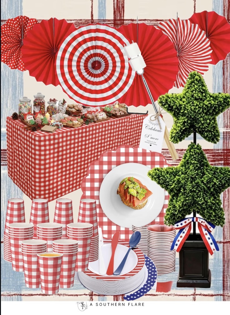 4th of July decorations to make your party stand out! Perfect for a festive celebration. #FourthOfJuly #PartyDecor