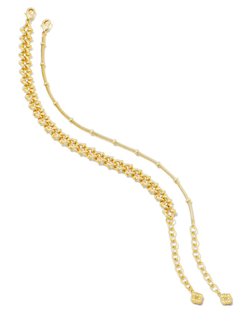 Lonnie Set of 2 Chain Bracelets in Gold | Kendra Scott