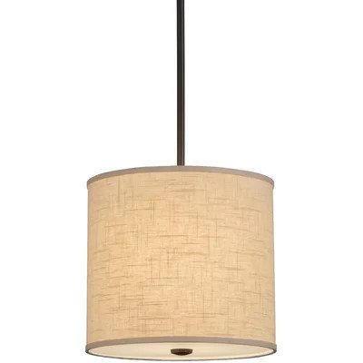 Cilindro Textrene 1 - Light Single Drum Pendant | Wayfair North America