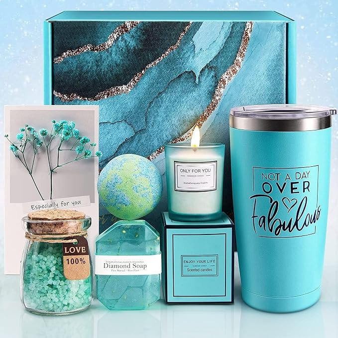 Birthday Gifts for Women, Relaxing Spa Gift Basket Set, Unique Gift Ideas for Women, Christmas Gi... | Amazon (US)