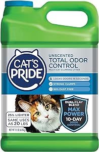 Cat's Pride Max Power: Total Odor Control - Up to 10 Days of Powerful Odor Control - Strong Clump... | Amazon (US)