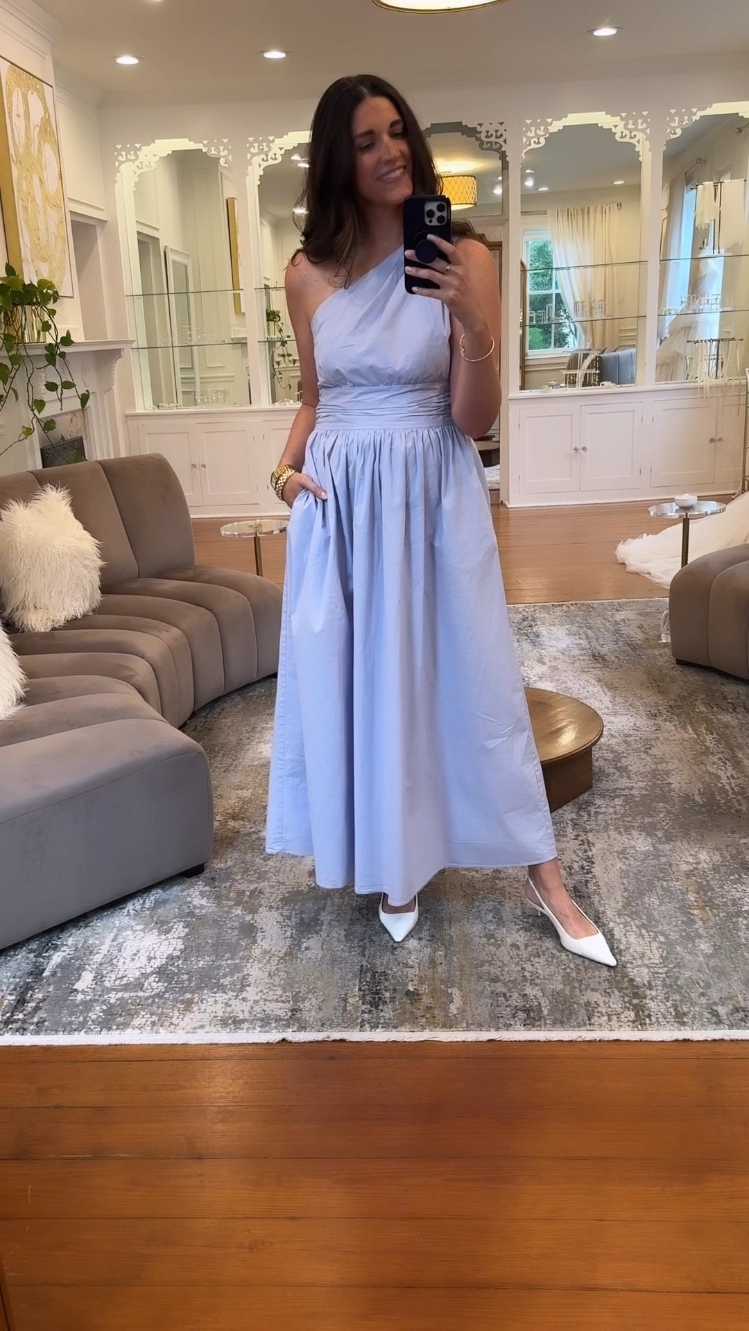 Breezy blue for a rainy Saturday. Dress is old so I’m linking some of my favorite Summery one-shoulder dresses. Shoes are being worn on repeat and are TTS ✌️

#LTKVideo #LTKSeasonal #LTKOver40