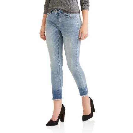Time and Tru Women's Released Hem Skinny Jeans | Walmart (US)