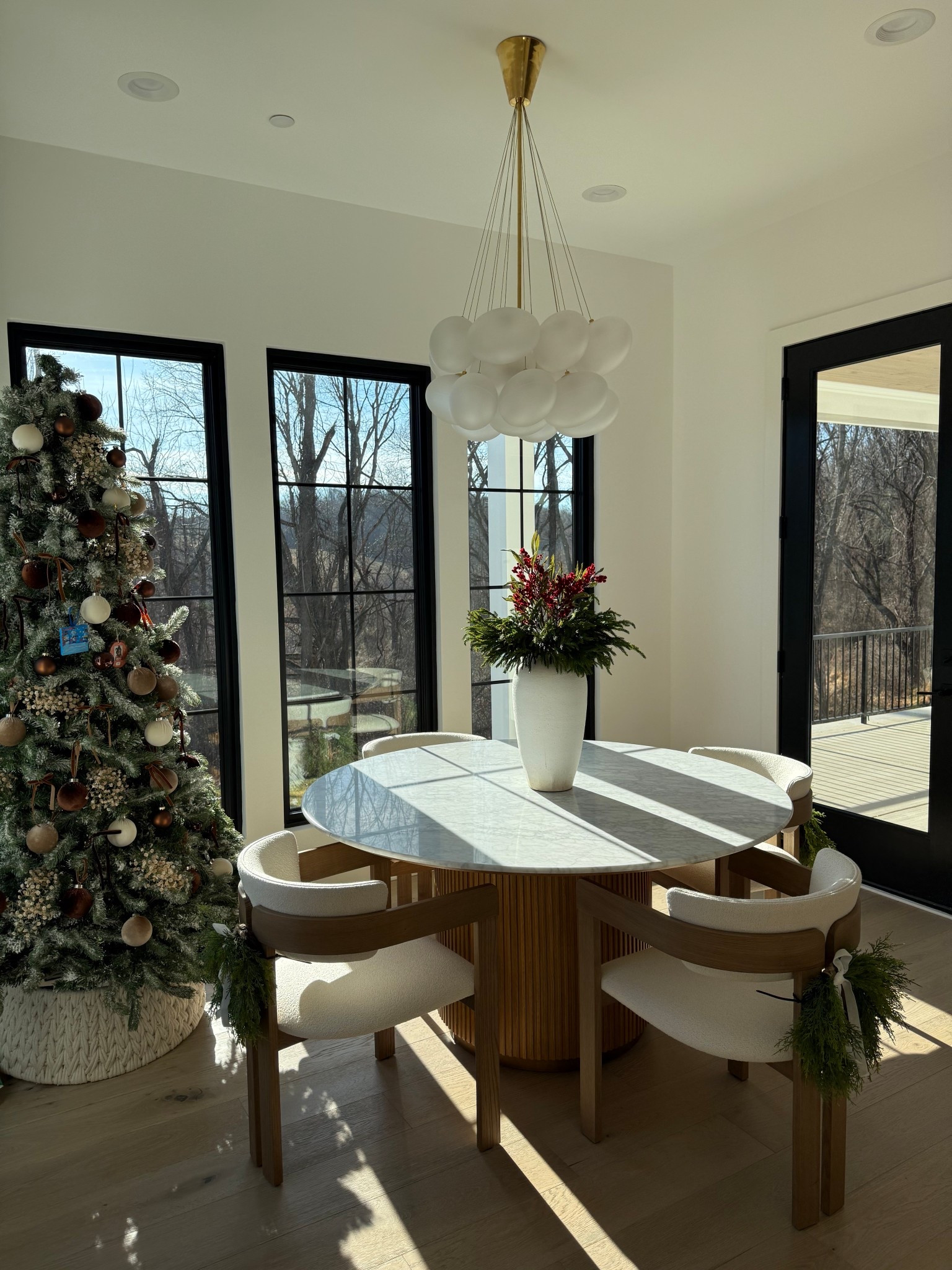 Holiday Christmas home decor of our sunroom 

#holidaydecor
#Christmasdecor

#LTKHome #LTKHoliday