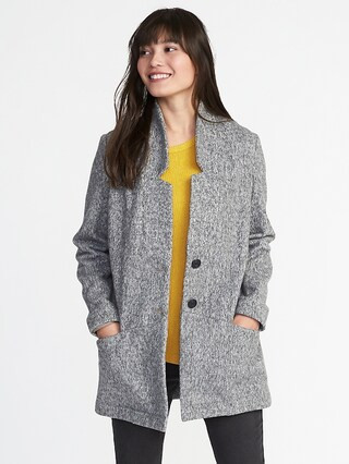 Old Navy Womens Everyday Coat For Women Heather Gray Size XL | Old Navy US