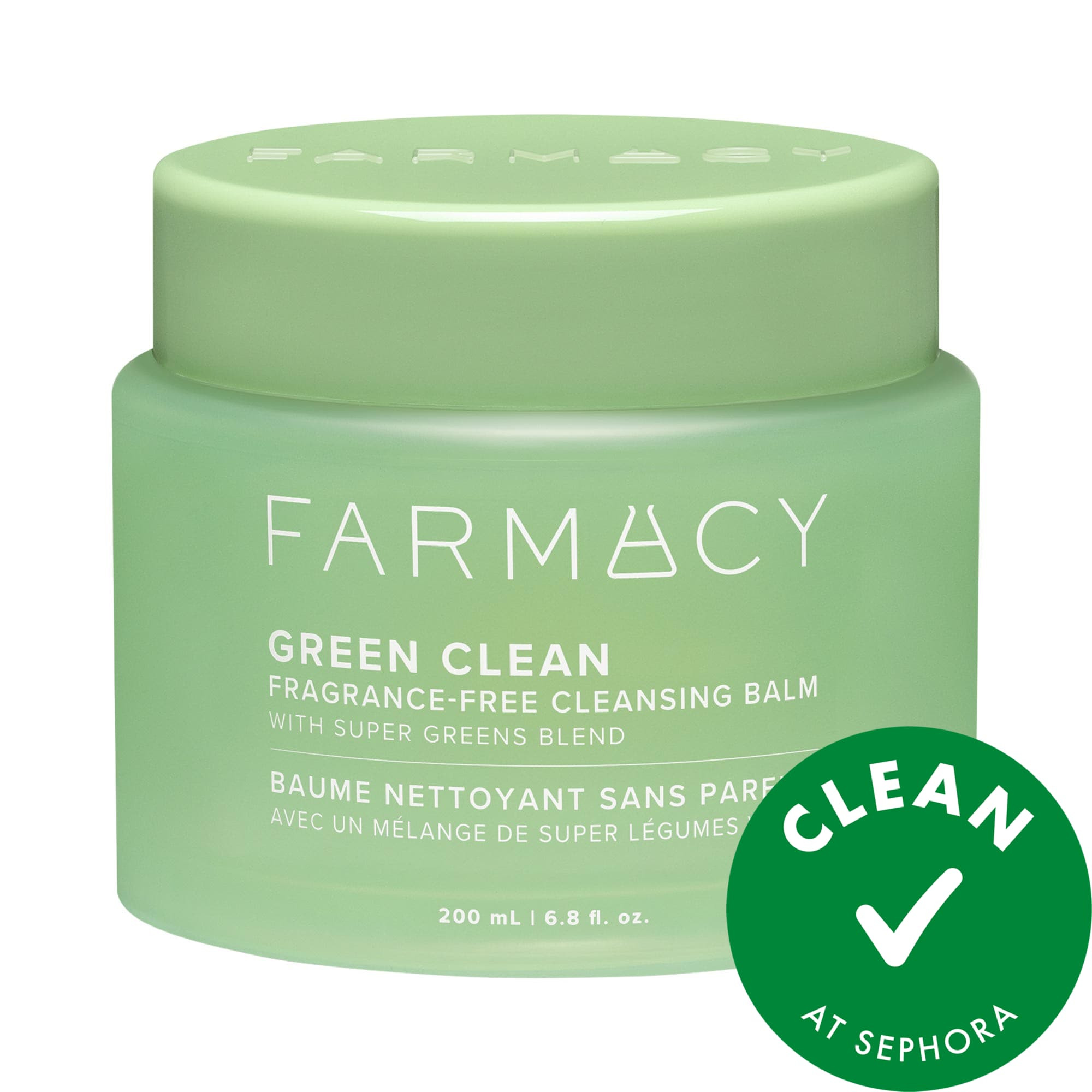 Farmacy Green Clean Makeup Removing Cleansing Balm Fragrance-Free 6.8oz/200ml | Sephora (US)