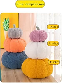 Pumpkin Throw Pillow,Halloween Pumpkin Plush Pillow,Sherpa Pillows,Cute 3d Simulated Pumpkin Soft... | Amazon (US)