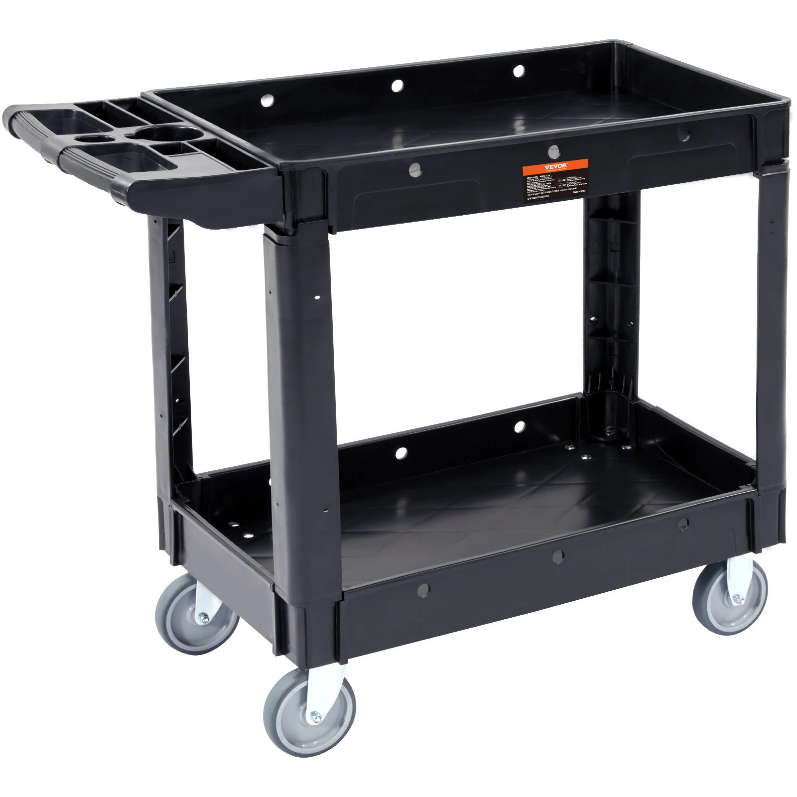 VEVOR 33.46-in Shelf 550-lb Capacity Utility Cart in Gray | DXSLSYTCDXCX2WXI2V0 | Lowe's