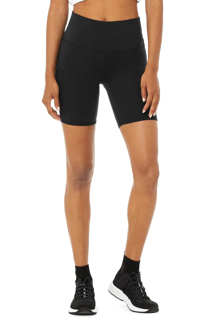 High-Waist Cargo Biker Short | Alo Yoga