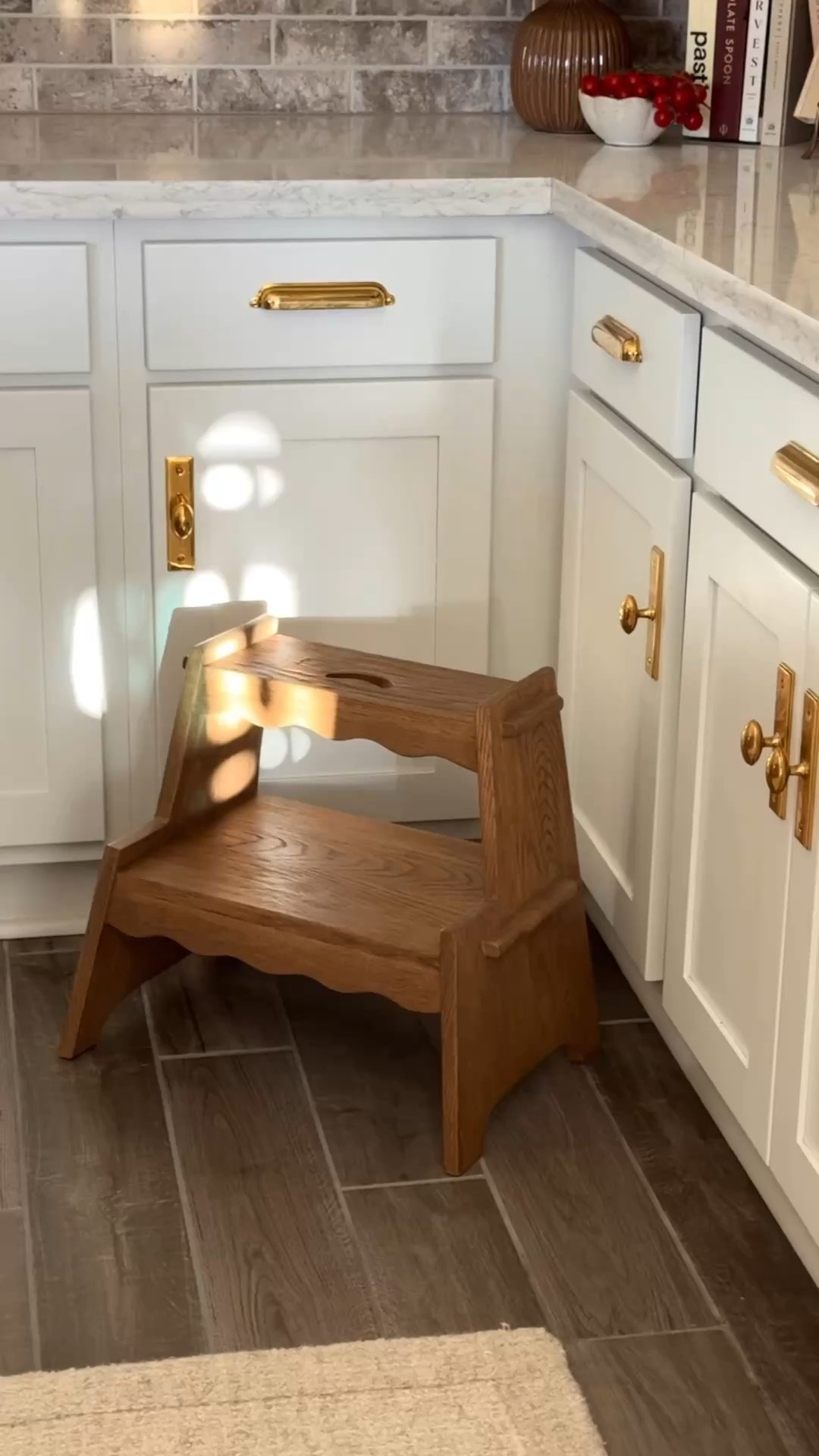 Cutest kitchen step stool 🤎✨ 

#LTKHome #LTKSeasonal #LTKSpringSale
