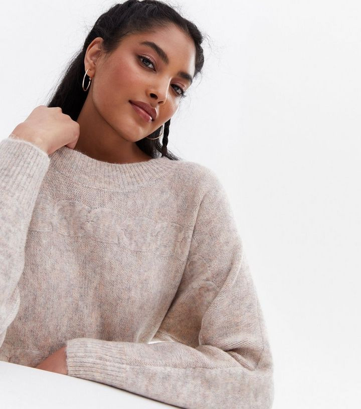 Sunshine Soul Cream Cable Knit Boat Neck Jumper
						
						Add to Saved Items
						Remove from... | New Look (UK)