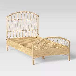 Twin Rattan Bed Natural - Pillowfort™ | Target