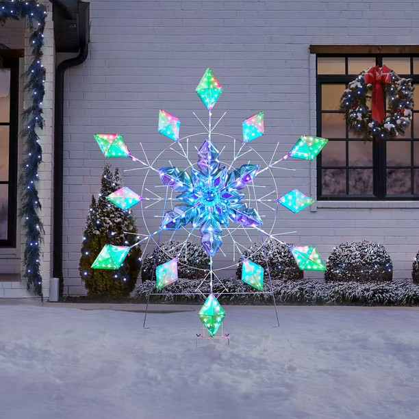 Member's Mark 48" Pre-Lit Color-Changing Snowflake | Sam's Club